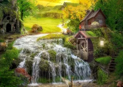 Puzzle A Log Cabin by the Magic Creek 1000