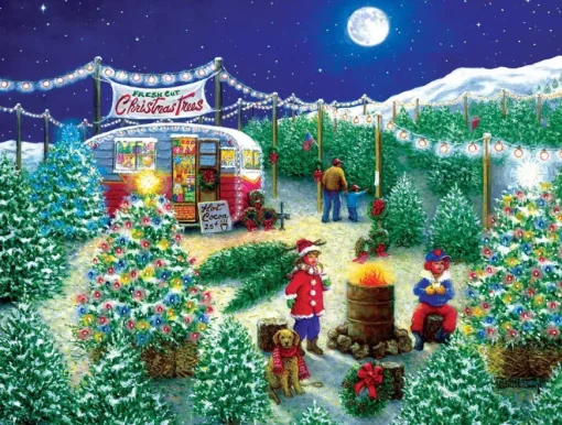 Puzzle A Lot of Christmas Trees 300 XXL