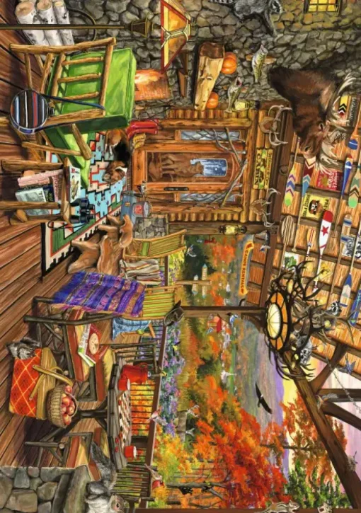 Puzzle Adirondack Porch