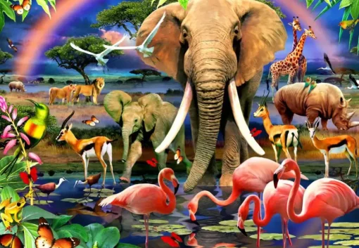Puzzle African Savannah 1000