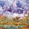 Puzzle Animals at the waterhole