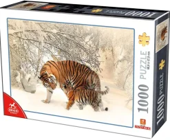 Puzzle Animals collection: Tiger with cubs