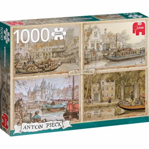 Puzzle Anton Pieck - Canal Boats