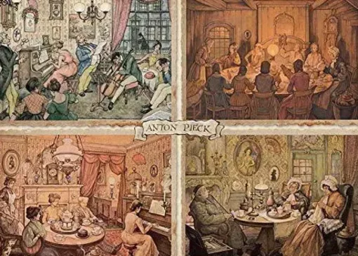 Puzzle Anton Pieck, Living Room Enter