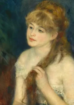 Puzzle Auguste Renoir: Young Woman Braiding Her Hair 1000