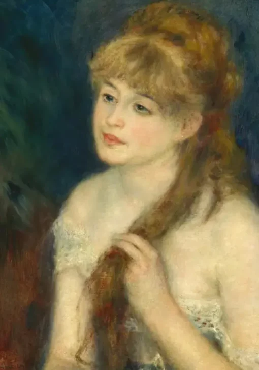 Puzzle Auguste Renoir: Young Woman Braiding Her Hair 1000