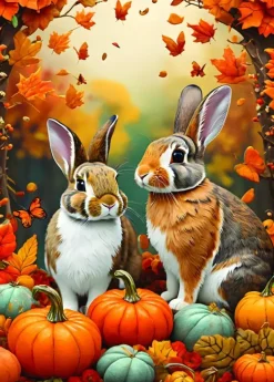 Puzzle Autumn Bunnies