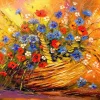 Puzzle Basket with Flowers 1000