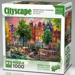 Puzzle Beautiful Sunset In Amsterdam