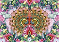 Puzzle Bengal Peacocks