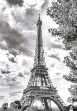Puzzle Black and white Eiffel Tower, France