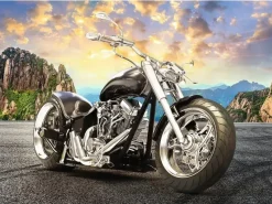 Puzzle Black motorcycle