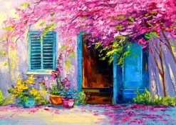 Puzzle Blooming Courtyard 1000
