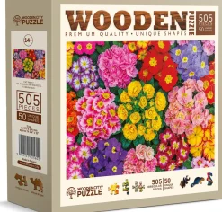 Puzzle Blooming Flowers wooden