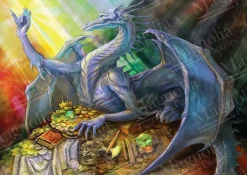 Puzzle Blue Dragon and Treasure MINI