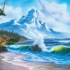 Puzzle Bob Ross: Mountain by the Sea