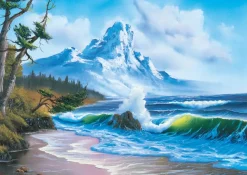 Puzzle Bob Ross: Mountain by the Sea