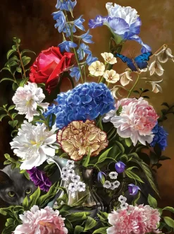 Puzzle Bouquet in Blue