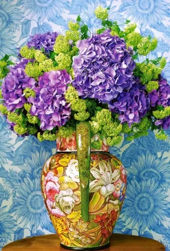 Puzzle Bouquet of Hydrangeas