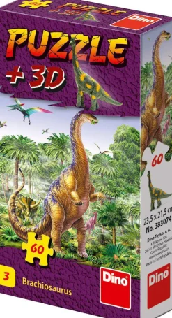 Puzzle Brachiosaurus 60 dielikov + figúrka (3)
