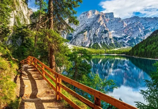 Puzzle Braies Lake, Italy
