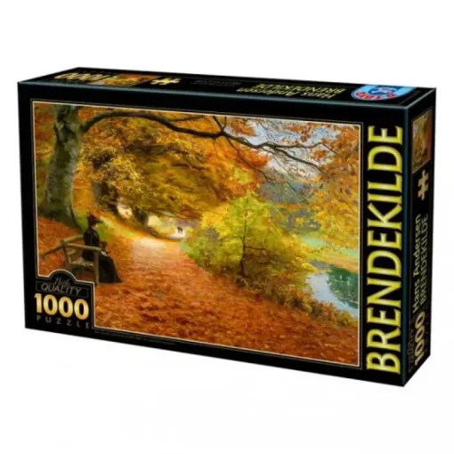 Puzzle Brendekilde: A Wooded Path in Autumn