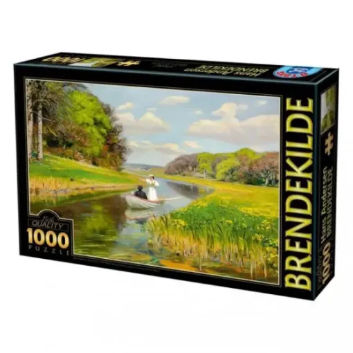 Puzzle Brendekilde: A young couple in aboat on odense