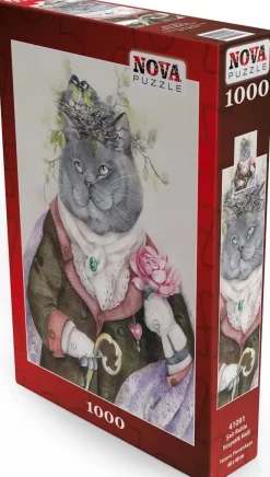Puzzle British Cat flower