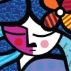 Puzzle Britto - Girl with flower