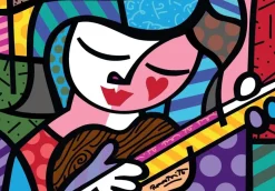 Puzzle Britto - Girl with guitar
