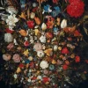 Puzzle Brueghel: Flowers in a Wooden vessel 1000