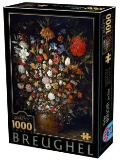 Puzzle Brueghel: Flowers in a Wooden Vessel