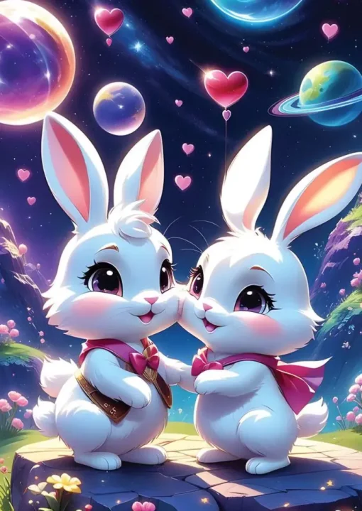 Puzzle Bunnies in Love
