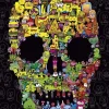 Puzzle Burgerman - Doodle Skull