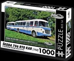 Puzzle BUS no. 14 艩koda 706 RTO KAR (1968) - 1000