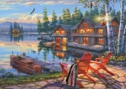 Puzzle Bush: Seeufer am Loon Lake, New York