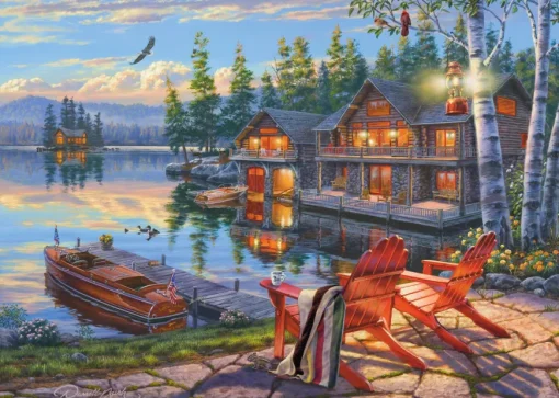 Puzzle Bush: Seeufer am Loon Lake, New York