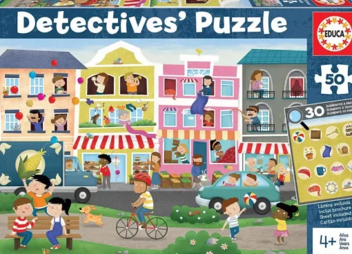 Puzzle Busy Town Detectives