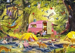 Puzzle Camping des Fées avec des Amis de la Forêt