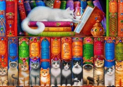 Puzzle Cat Bookshelf
