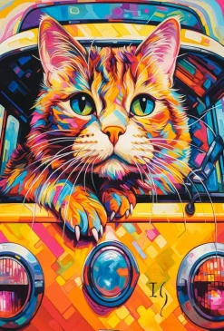 Puzzle Cat Bus Travel