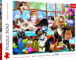 Puzzle Cat Family