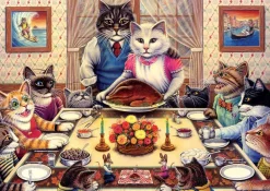 Puzzle Cat Family 260