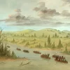 Puzzle Catlin: La Salle's Party Entering the Mississippi in Canoes. February 6, 1682, 1847-1848