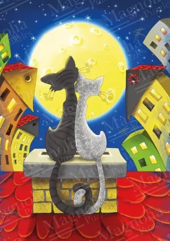 Puzzle Cats on the Roof