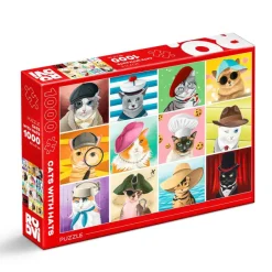 Puzzle Cats with Hats