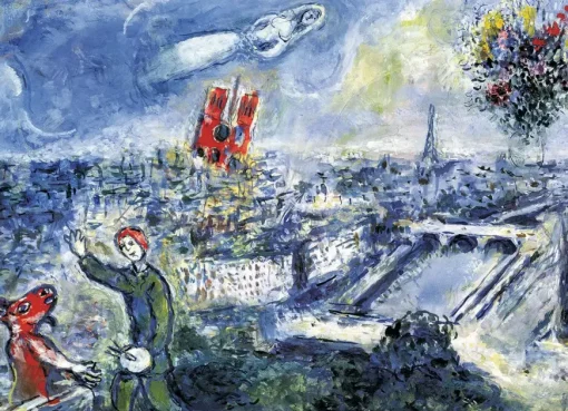 Puzzle Chagall: View of Paris