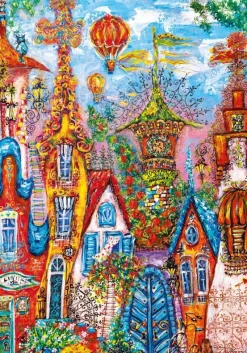 Puzzle Charming Village: Blue Gate