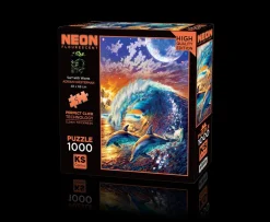 Puzzle Chesterman: Surf With Waves neon