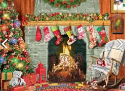 Puzzle Christmas by the Fireplace 500 XXL
